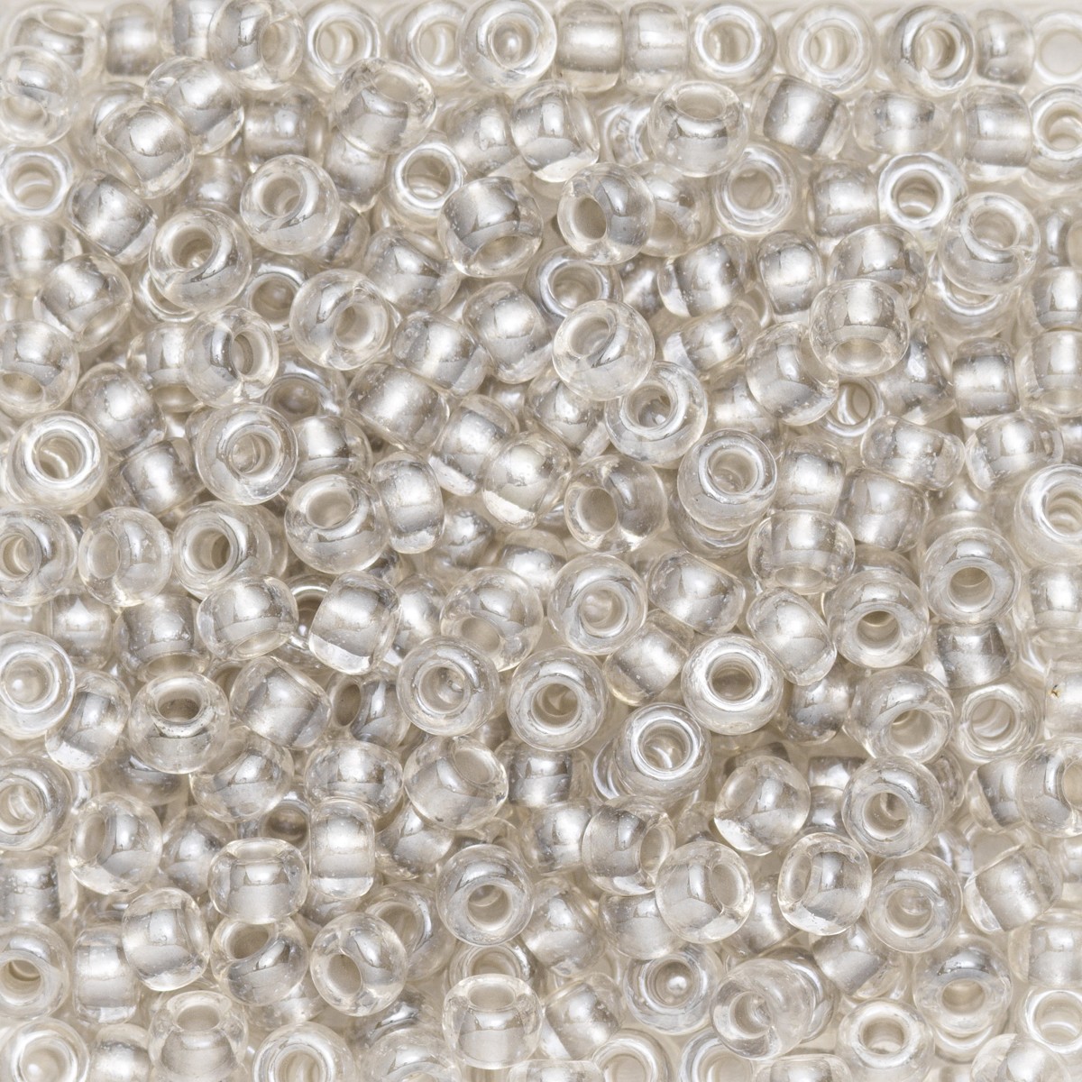 Rocailles - 9/0 - lichtgrijze kern