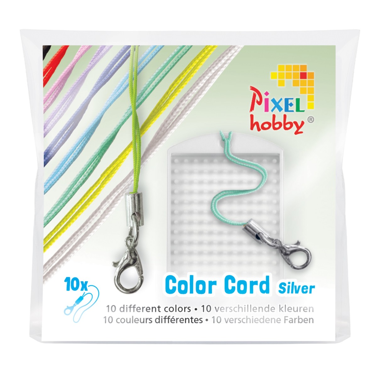 Pixelhobby Color Cord - 10 stuks - zilverkleurig