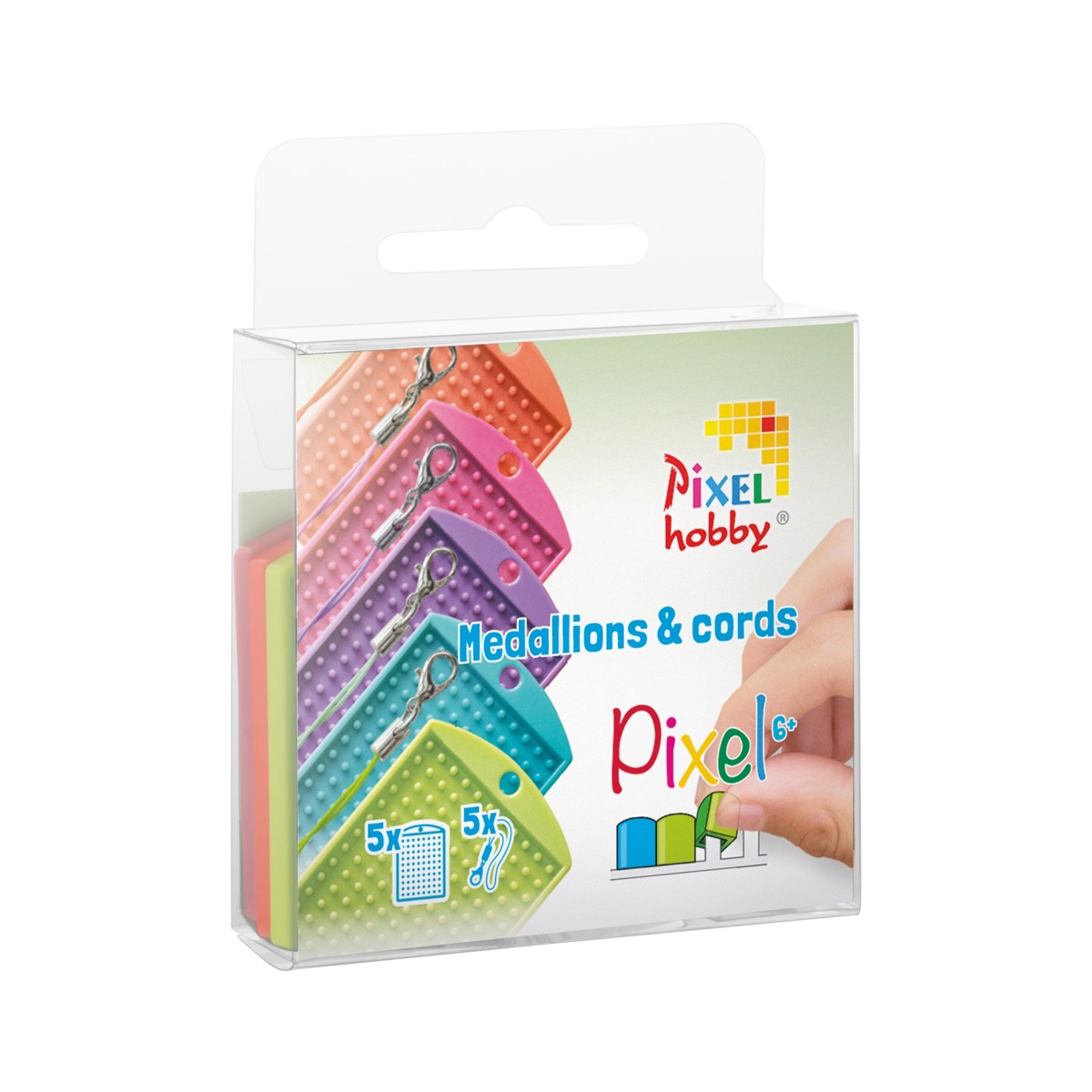 Pixelhobby medaillons en Color Cords - kleurrijk