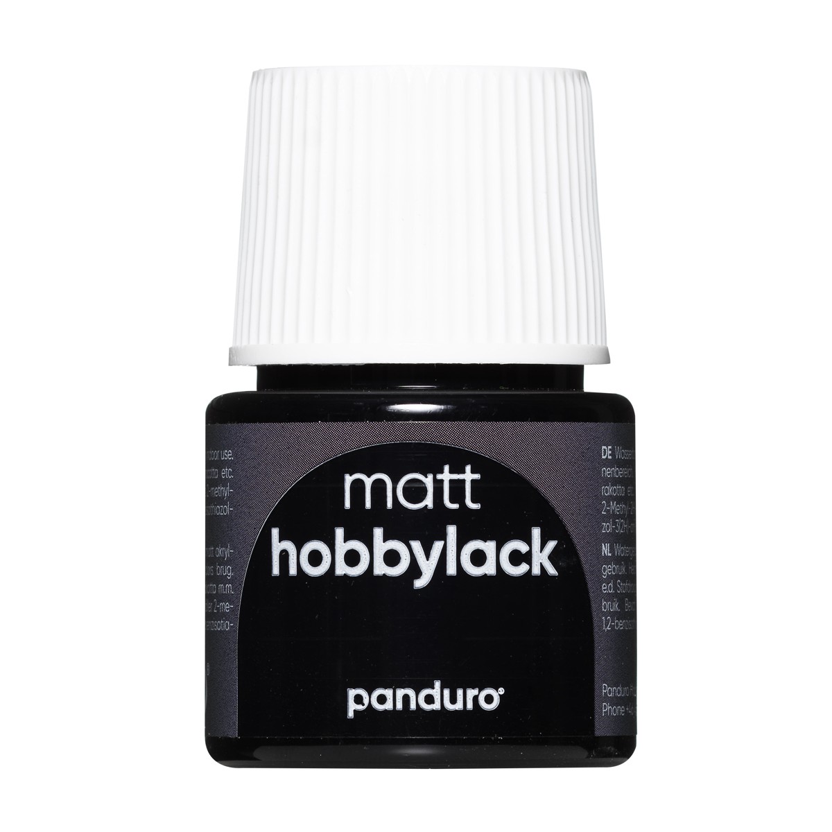 Hobbylak mat - 45 ml - zwart