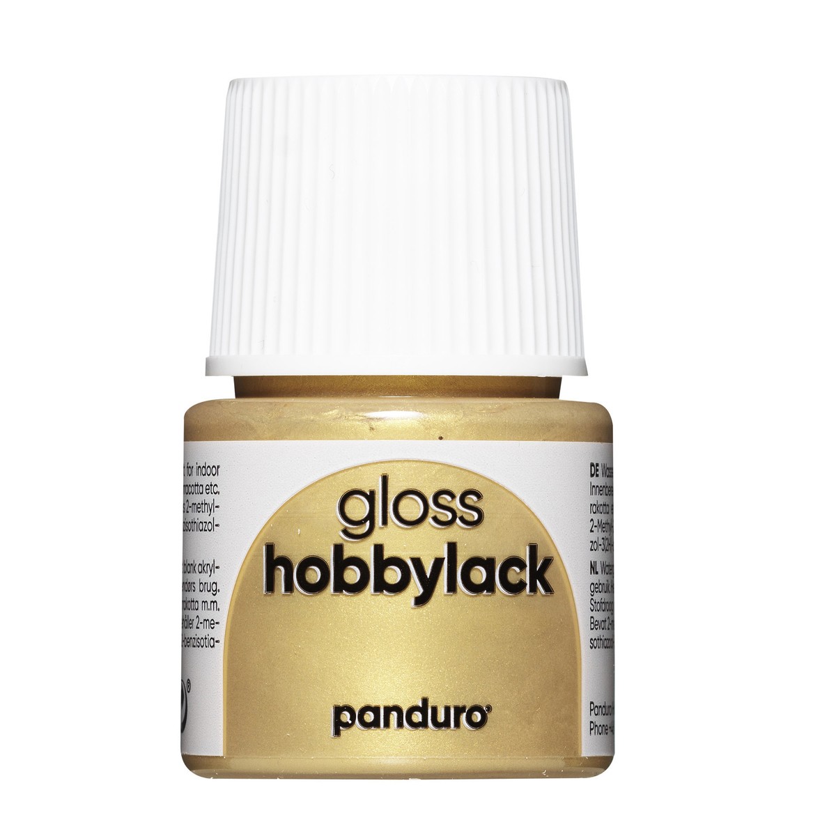 Hobbylak glans - 45 ml - metallic goud messing