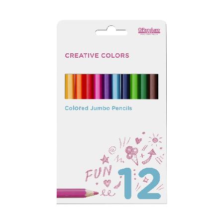 Creative Colors jumbo kleurpotloden - 12 stuks afbeelding