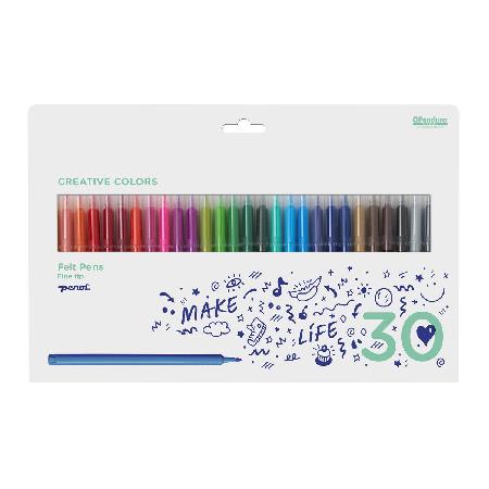 Creative Colors viltstiften - dun - 30 stuks afbeelding