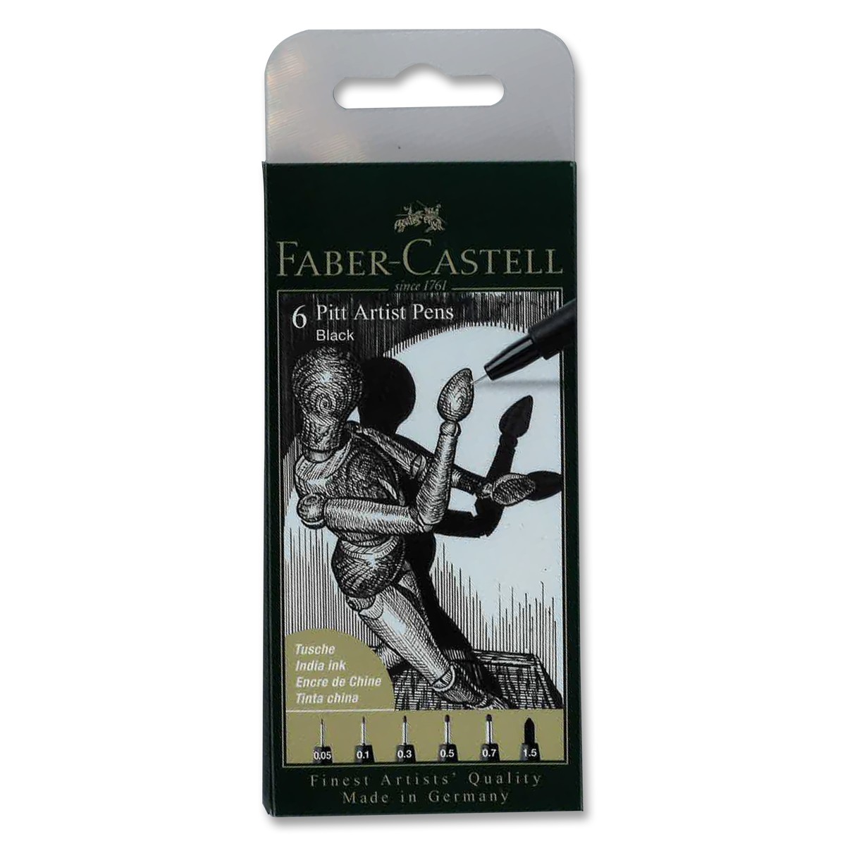 Faber-Castell PITT Artist Pens - 6 stuks