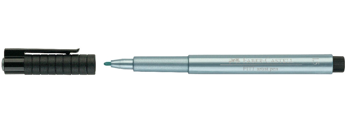 PITT artist pen - metal blue