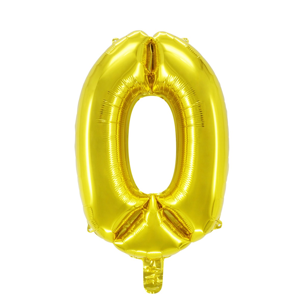 Cijferballon goud - 32 cm - 0