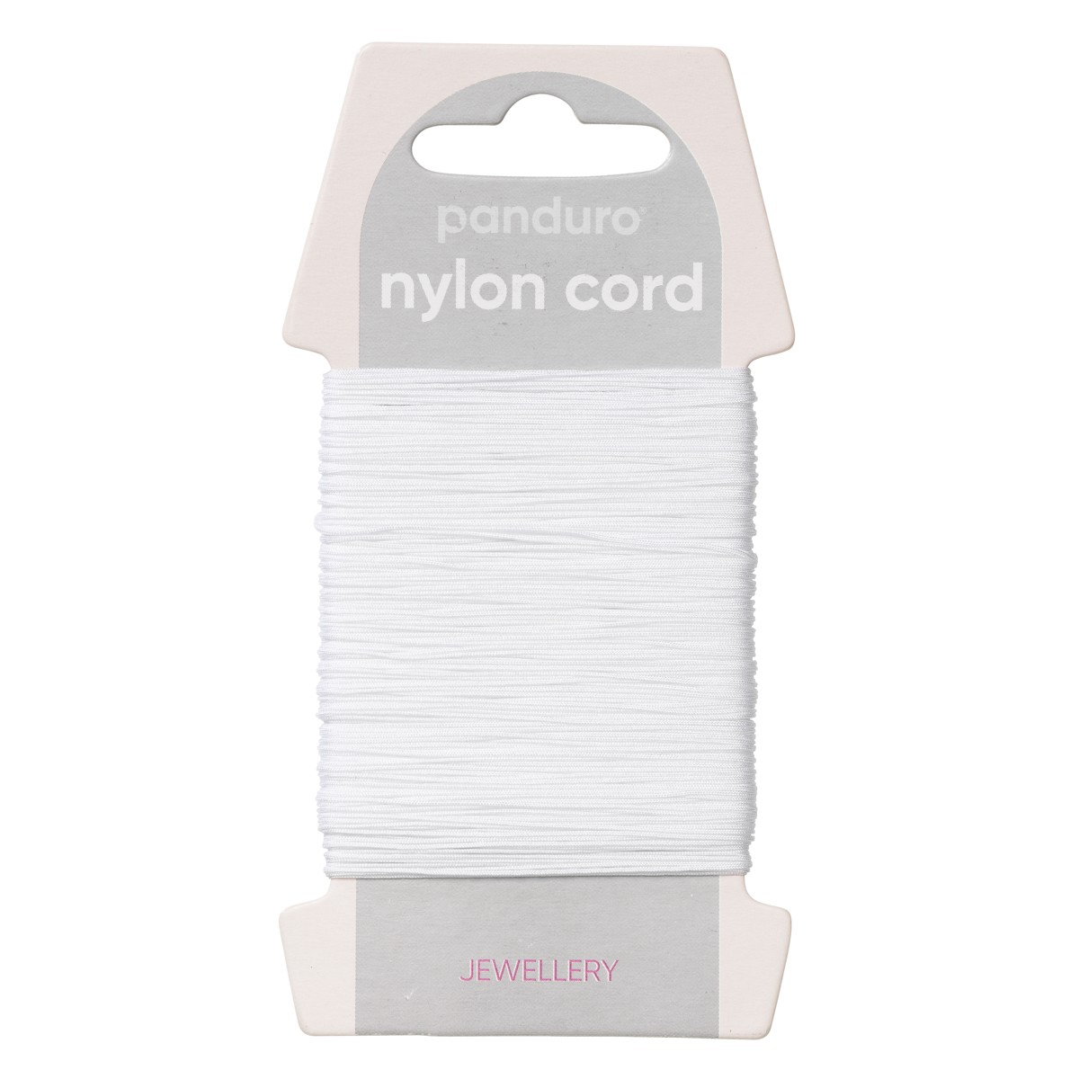 Nylonkoord - 40 meter - 0,5 mm - wit