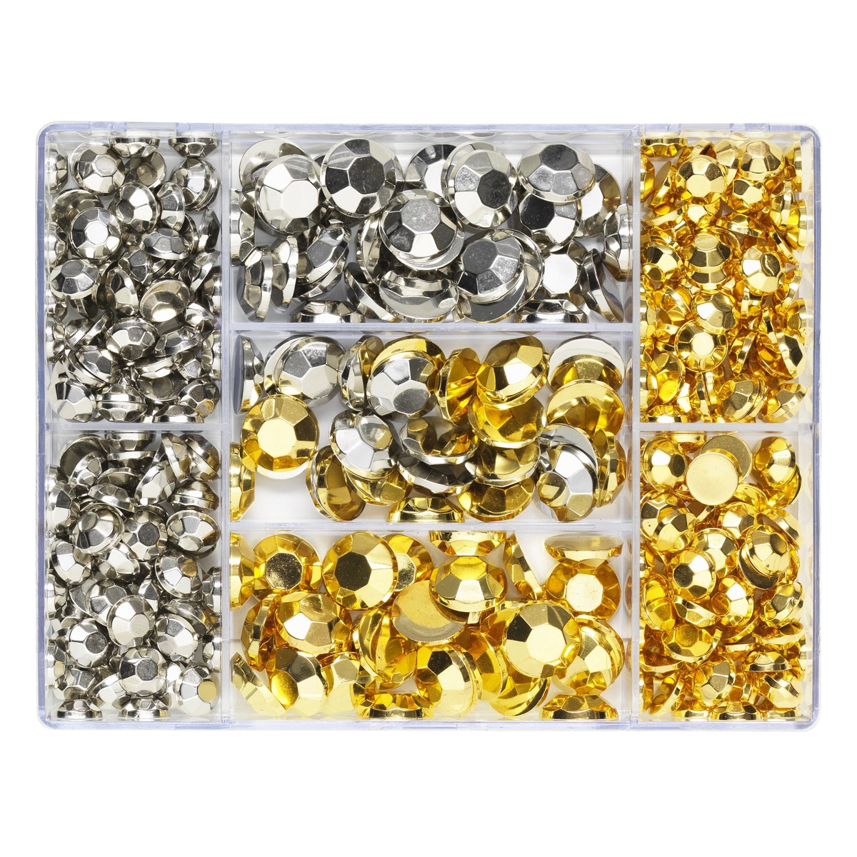 Strass stenen - goud- en zilverkleurige mix