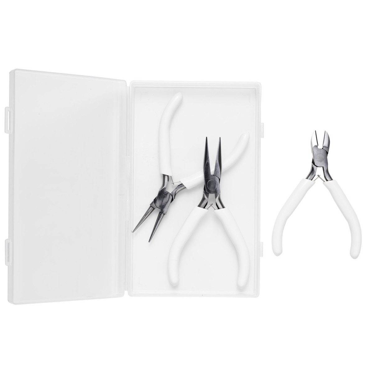 Sieradentangen - 3 stuks - wit