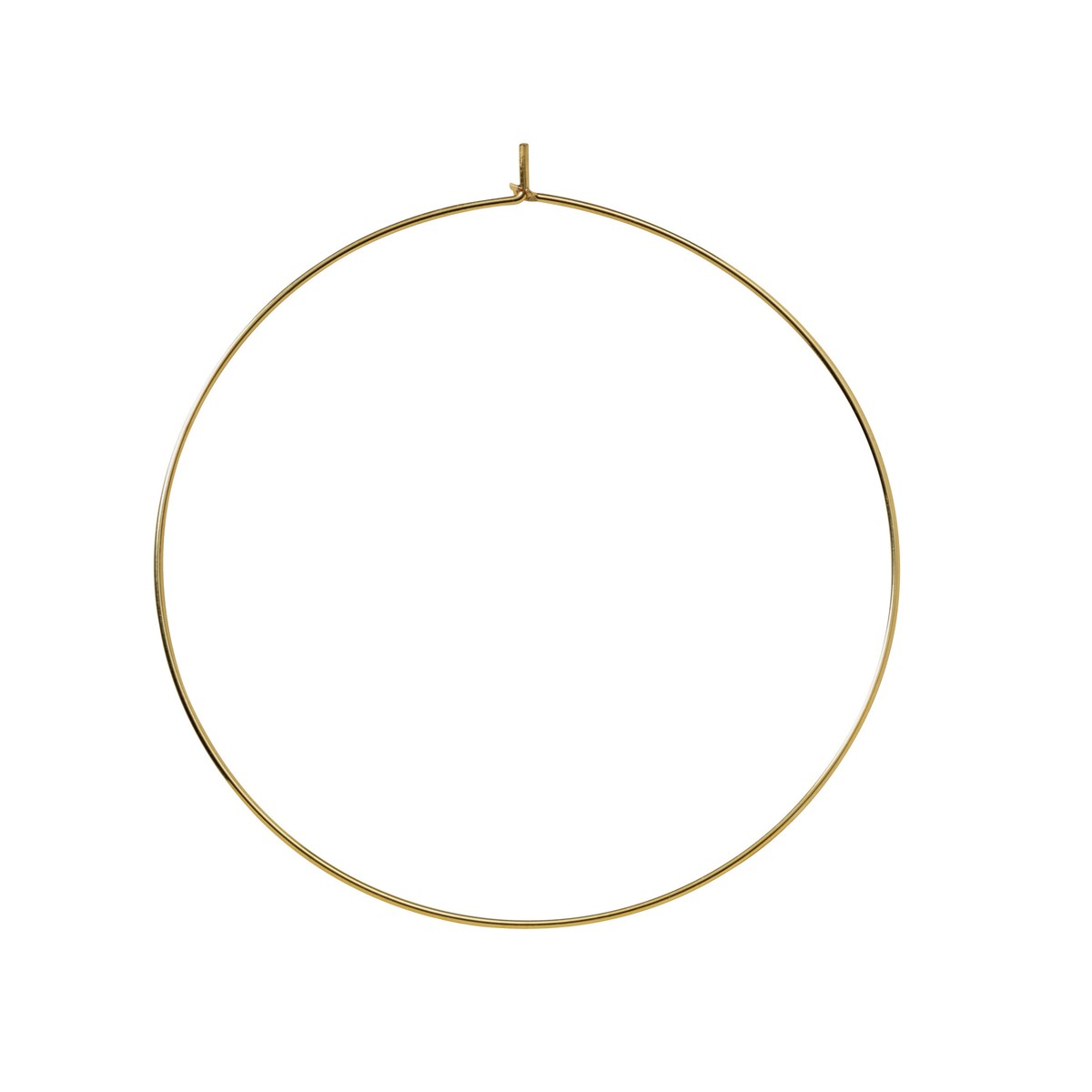 Creool oorbellen - 30 mm - 10 stuks - goudkleurig afbeelding