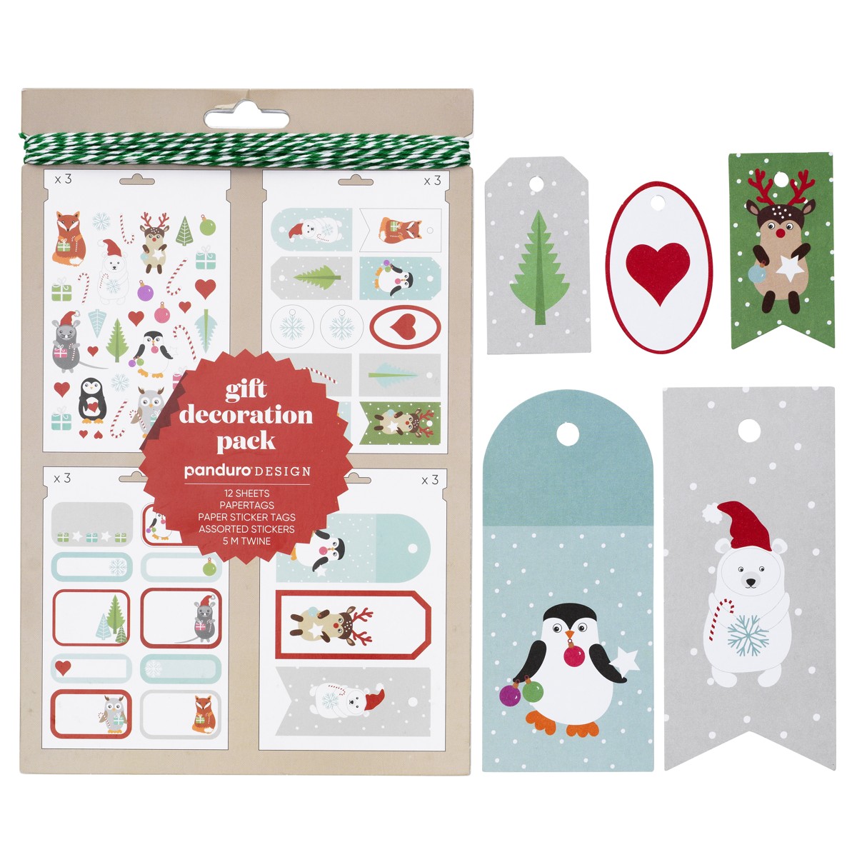 Historicus Vermenigvuldiging gelei Set cadeau accessoires - labels en stickers - Kerst