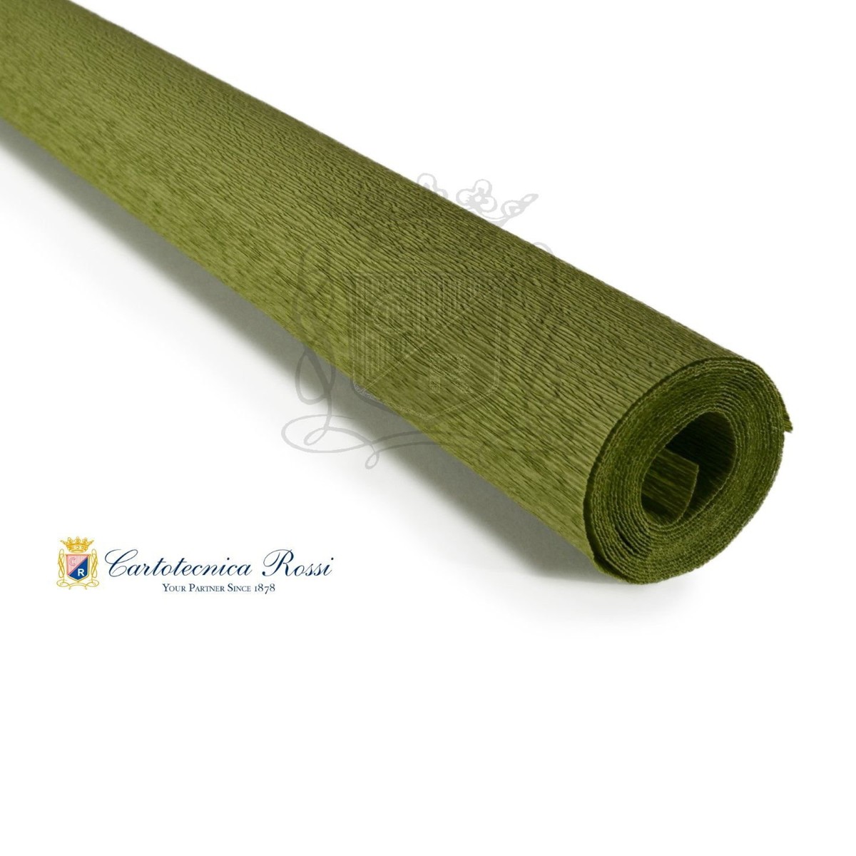 Crêpepapier - luxe kwaliteit - olijfgroen