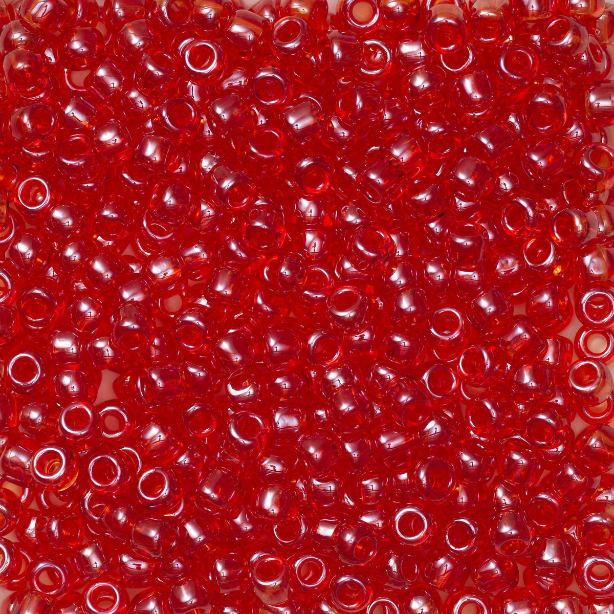 TOHO Round kralen - 11/0 - #19 rood parel transparant