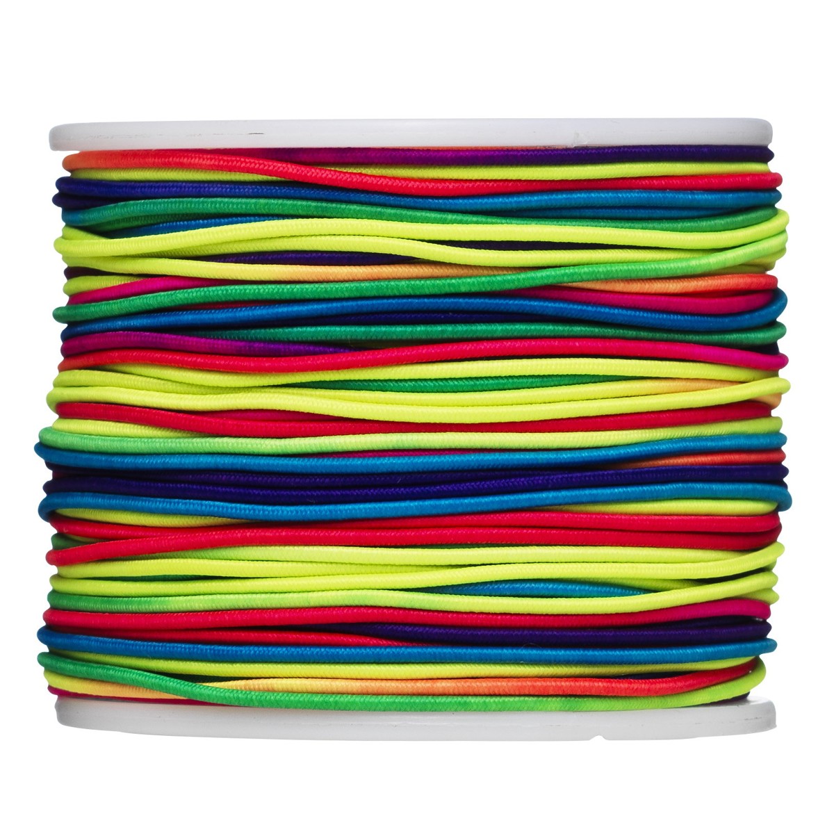 Elastisch koord - 50 meter - regenboogkleuren