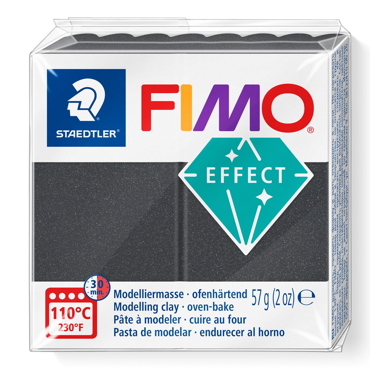 FIMO Soft Effect - 57 gram - metallic steel grey
