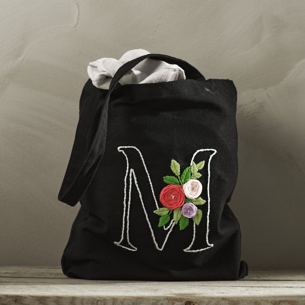 Panduro DIY kit - geborduurde tas met letters