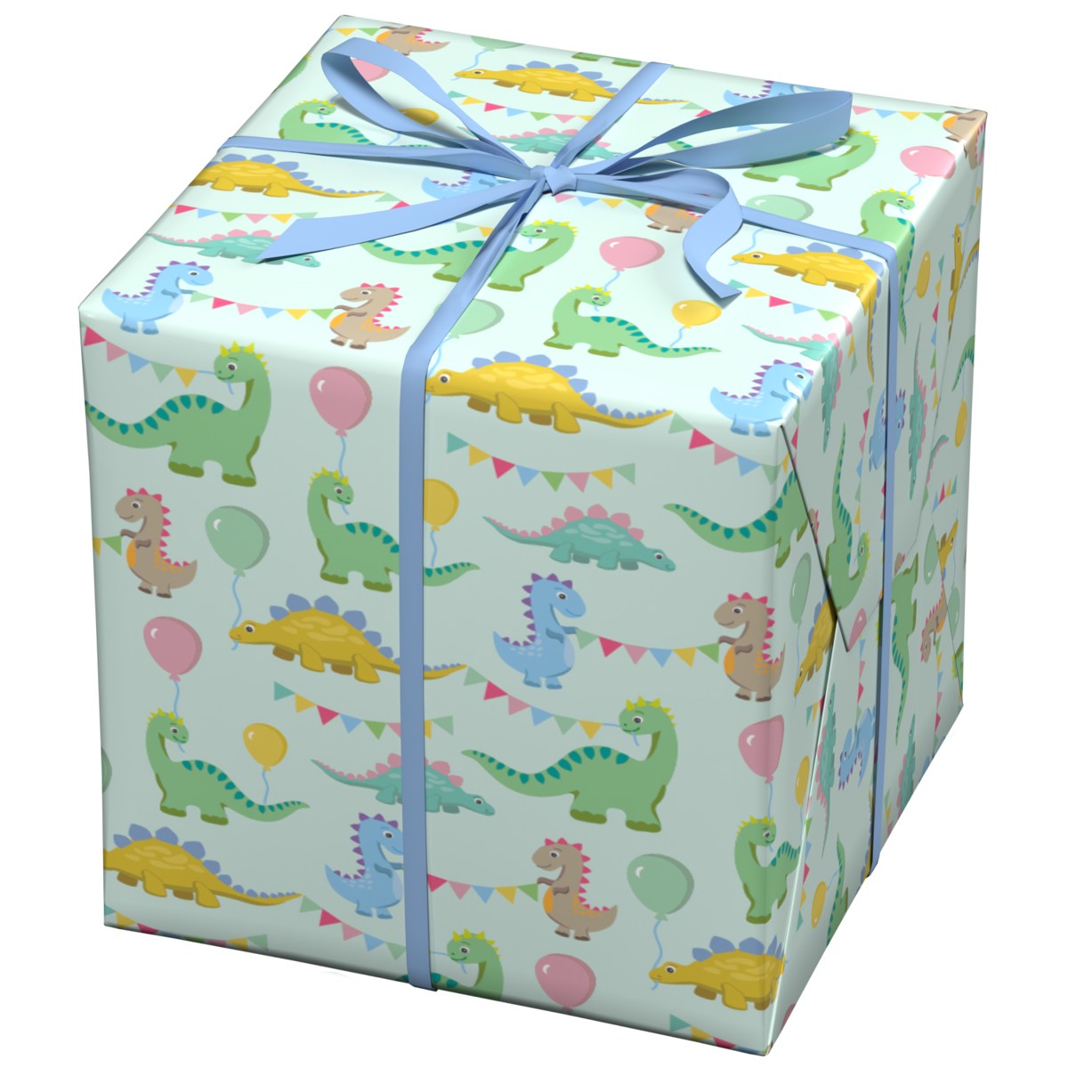 Cadeaupapier - 10 meter - party dino's
