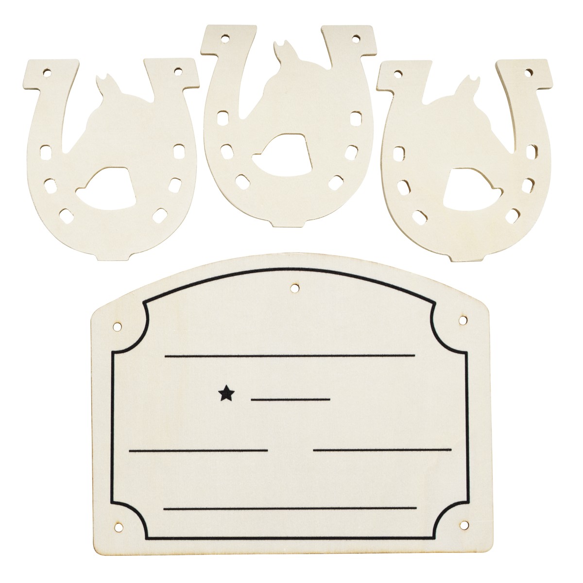 Hobby Horse - naambord en plaquettes