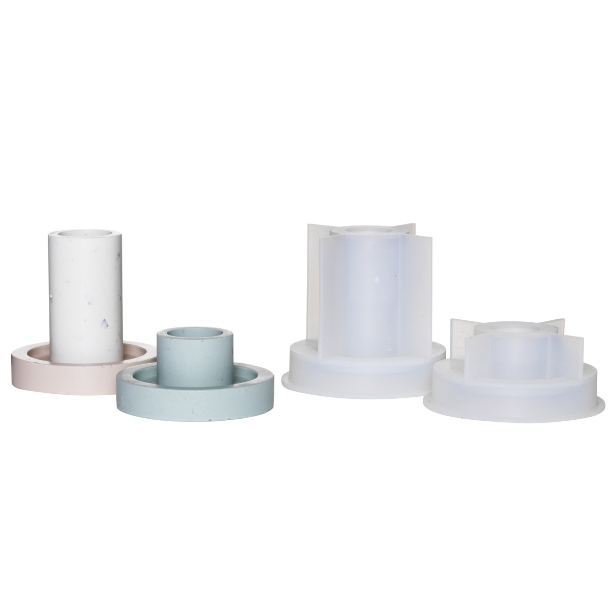 Siliconen gietmal - kandelaars afbeelding