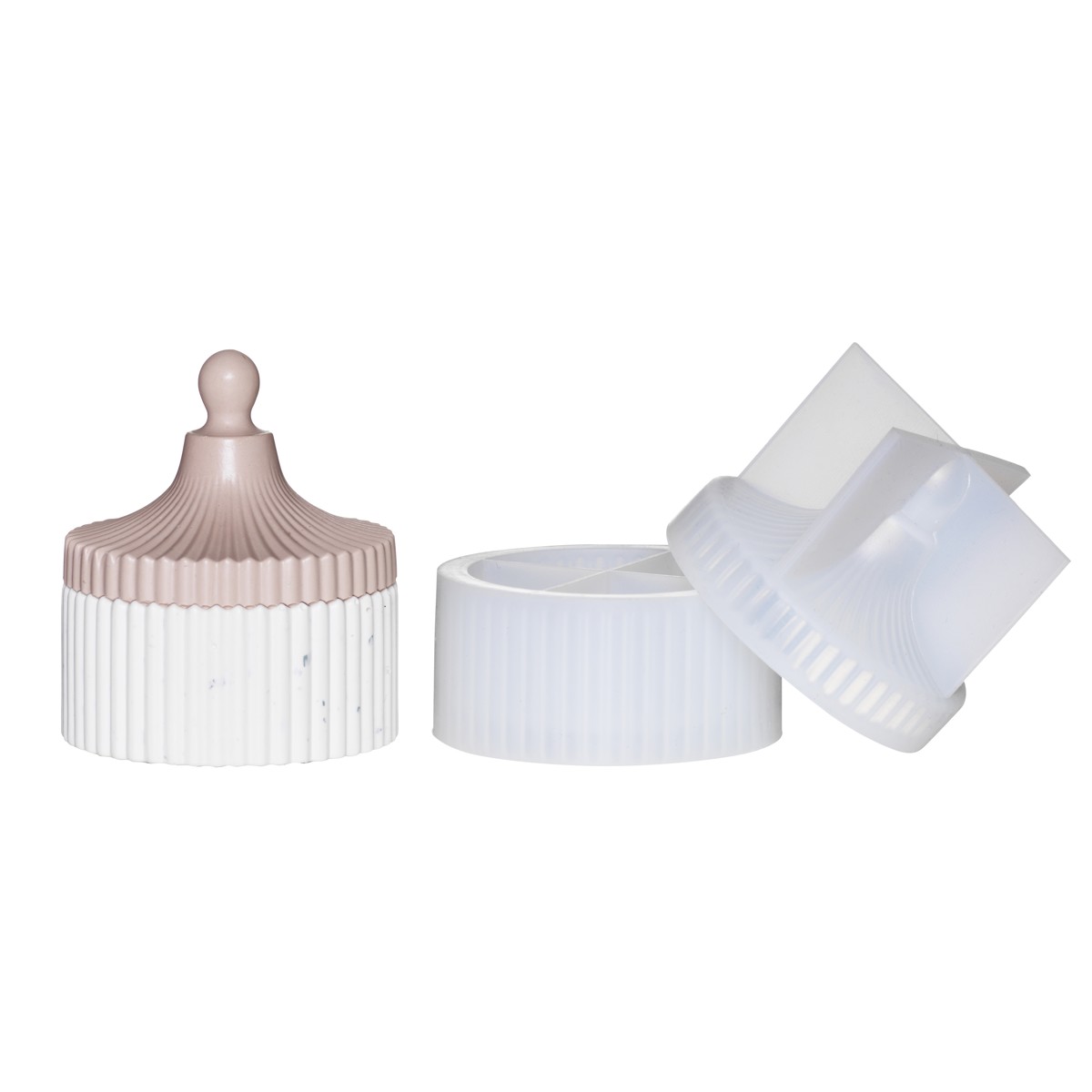 Siliconen gietmal - bakje met deksel afbeelding