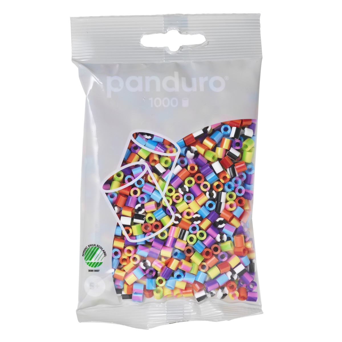 Panduro strijkkralen - 1000 stuks - 50 mix stripes basic