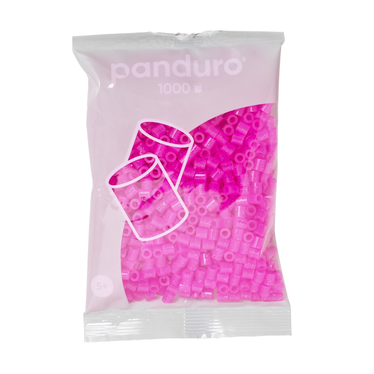 Panduro strijkkralen - 1000 stuks - 56 glitter pink
