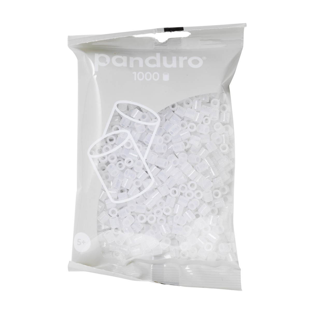 Panduro strijkkralen - 1000 stuks - 57 glitter clear