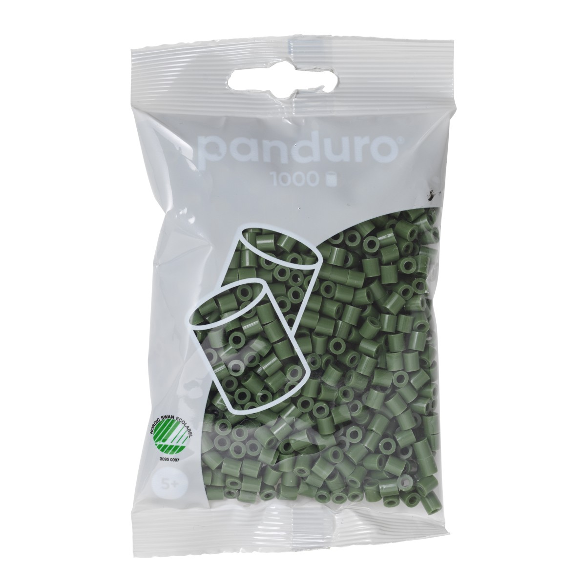 Panduro strijkkralen - 1000 stuks - 102 forest green