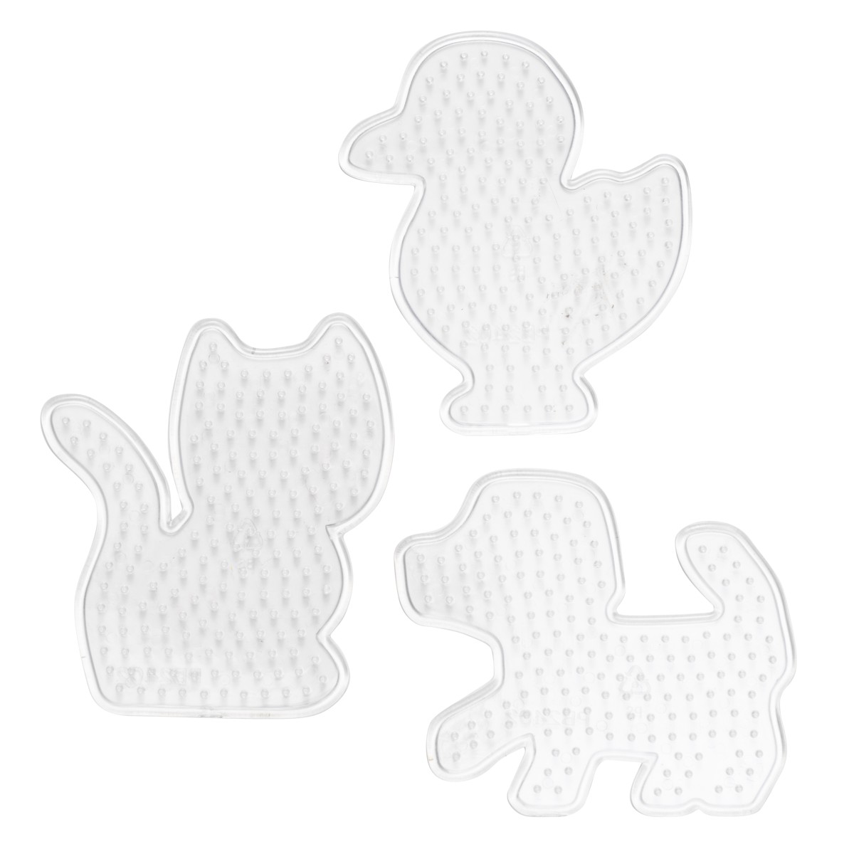 Panduro strijkkralen - onderplaten huisdieren - 3 stuks afbeelding