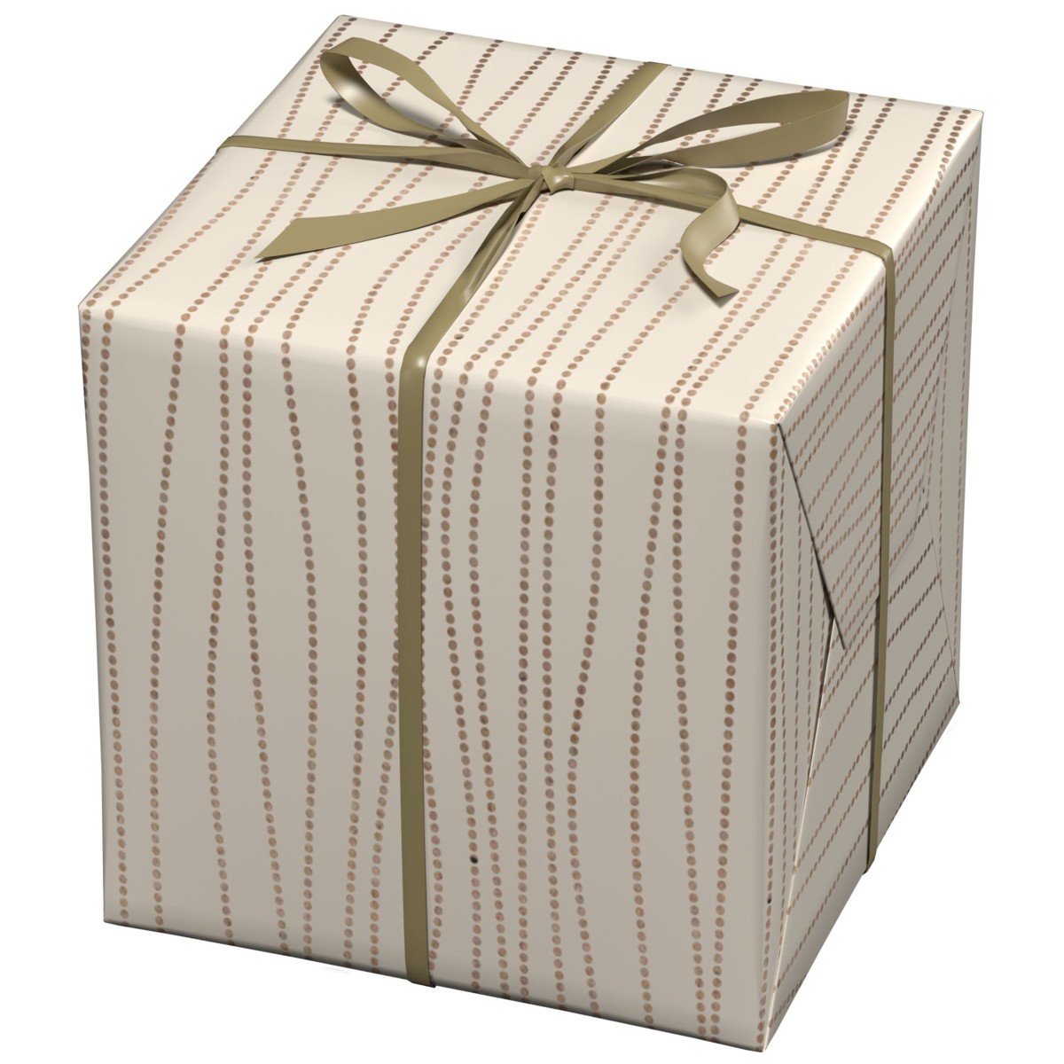 Cadeaupapier - 10 meter - beige bolletjes