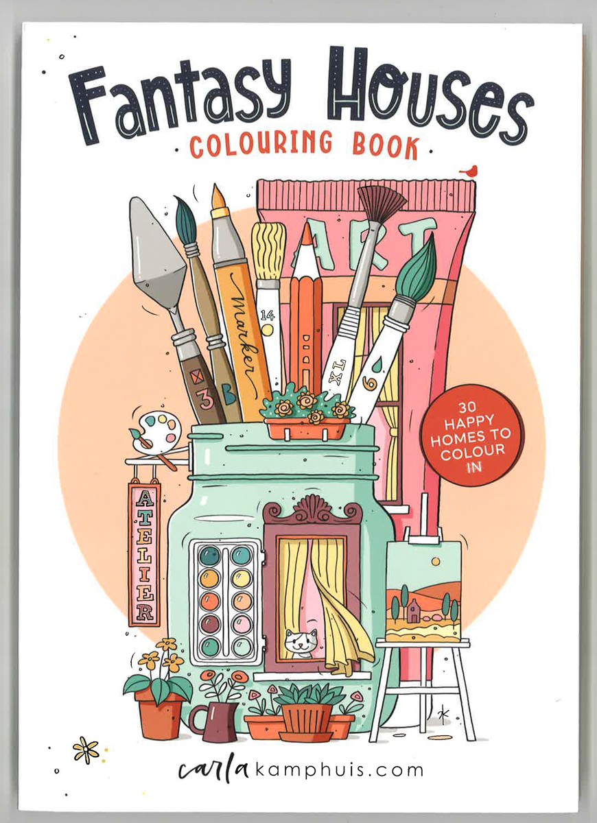 Kleurboek - Fantasy Houses