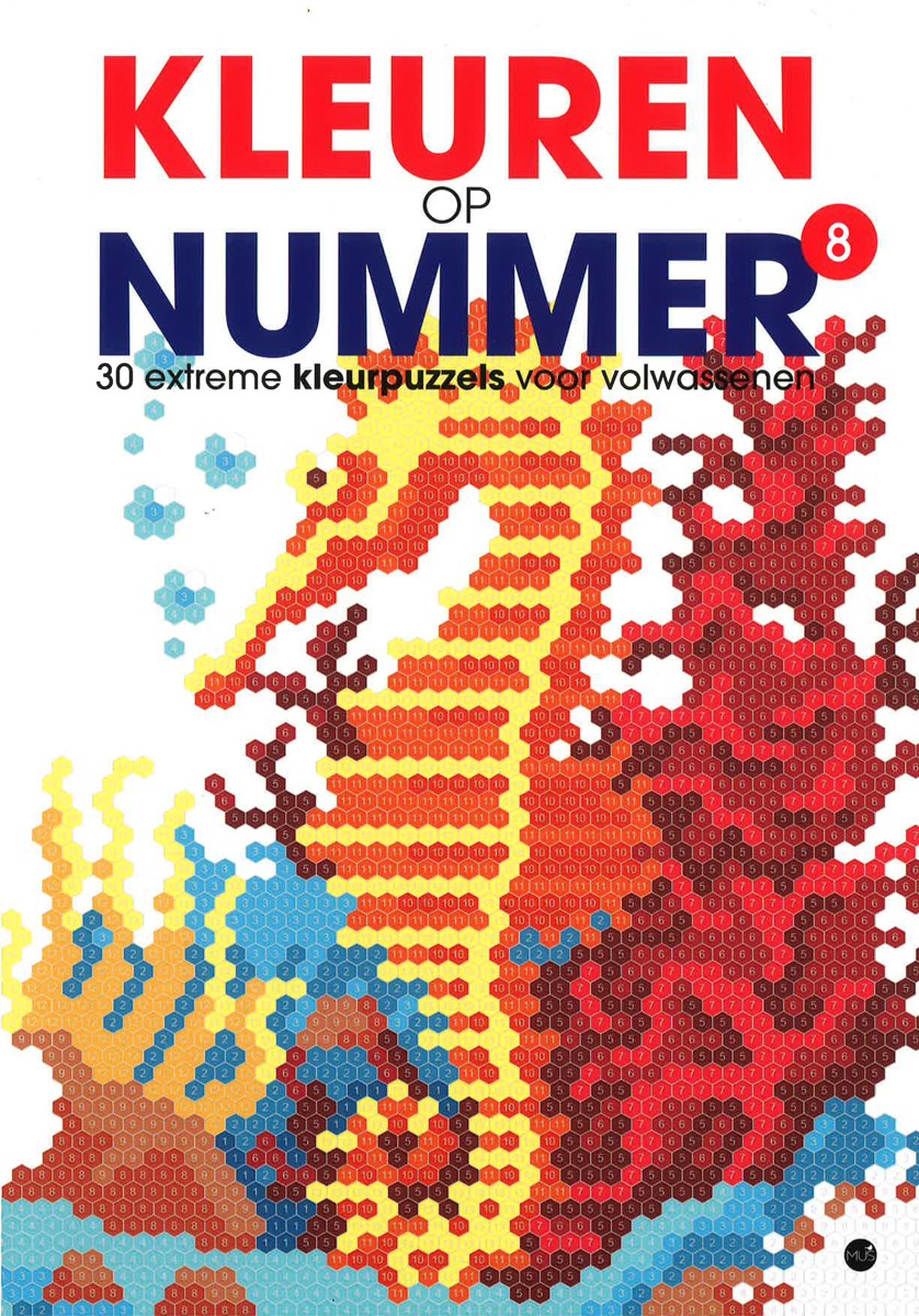 Kleurboek - Kleuren op nummer - deel 8