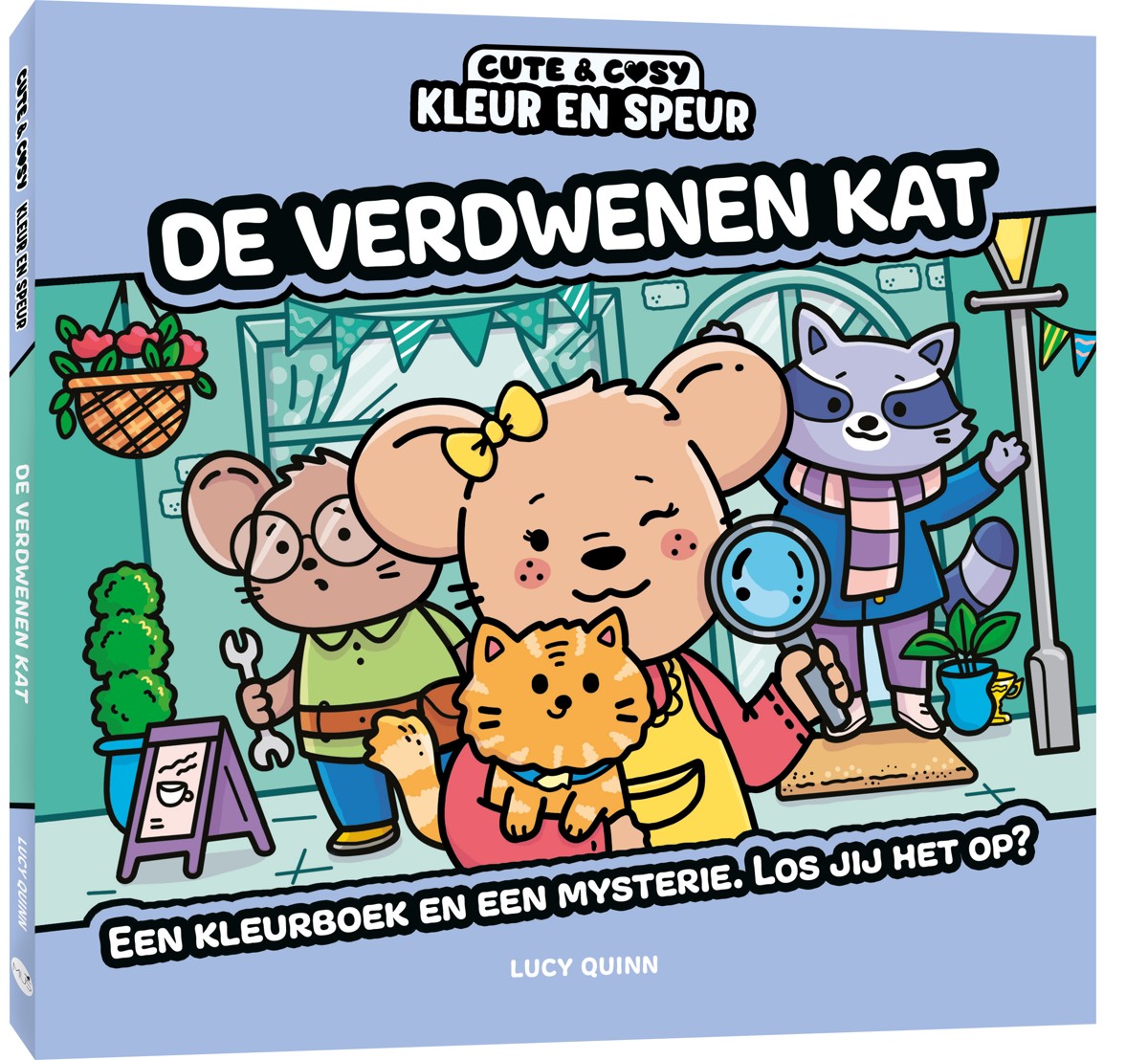 Kleurboek - Cute&Cosy - kleur en speur - De verdwenen kat