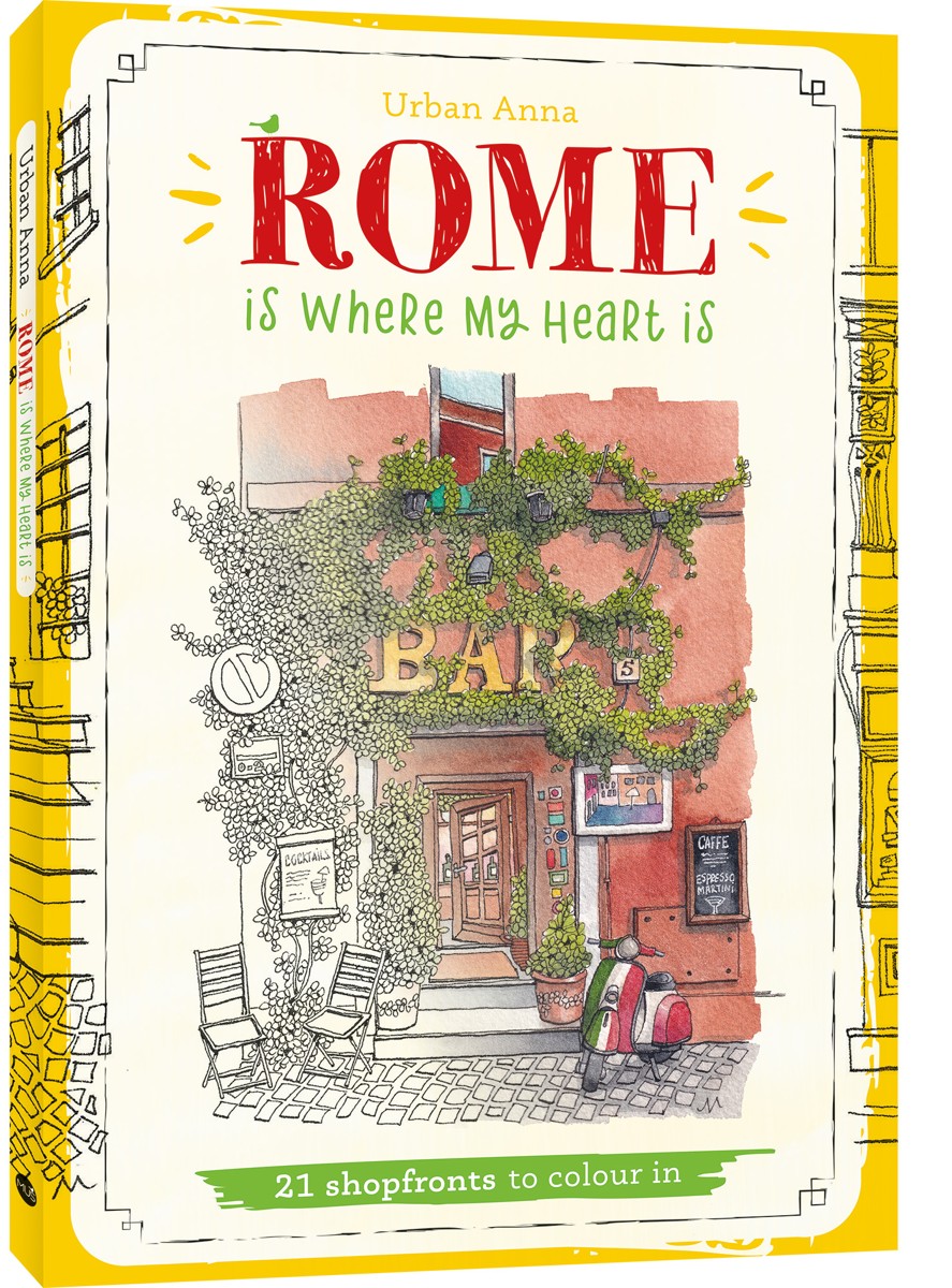 Kleurboek - Urban Anna - Rome is where my heart is