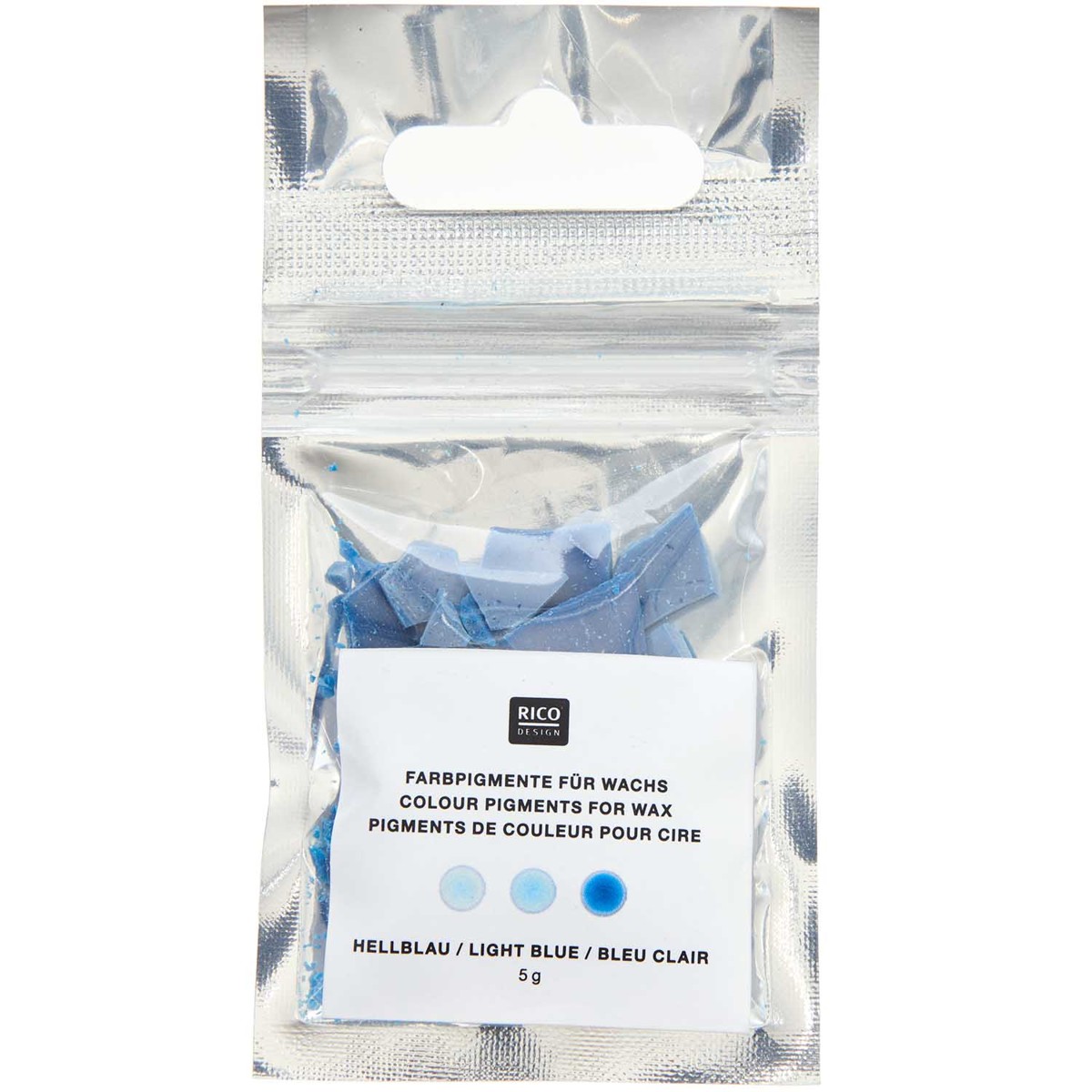 Kaarsen pigment - 5 gram - lichtblauw