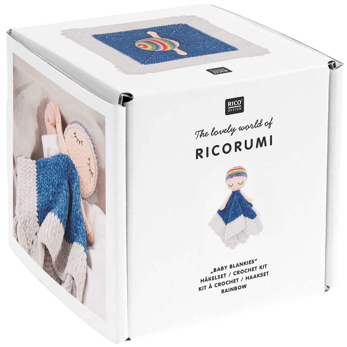 Ricorumi haakpakket Baby Blankies - regenboog