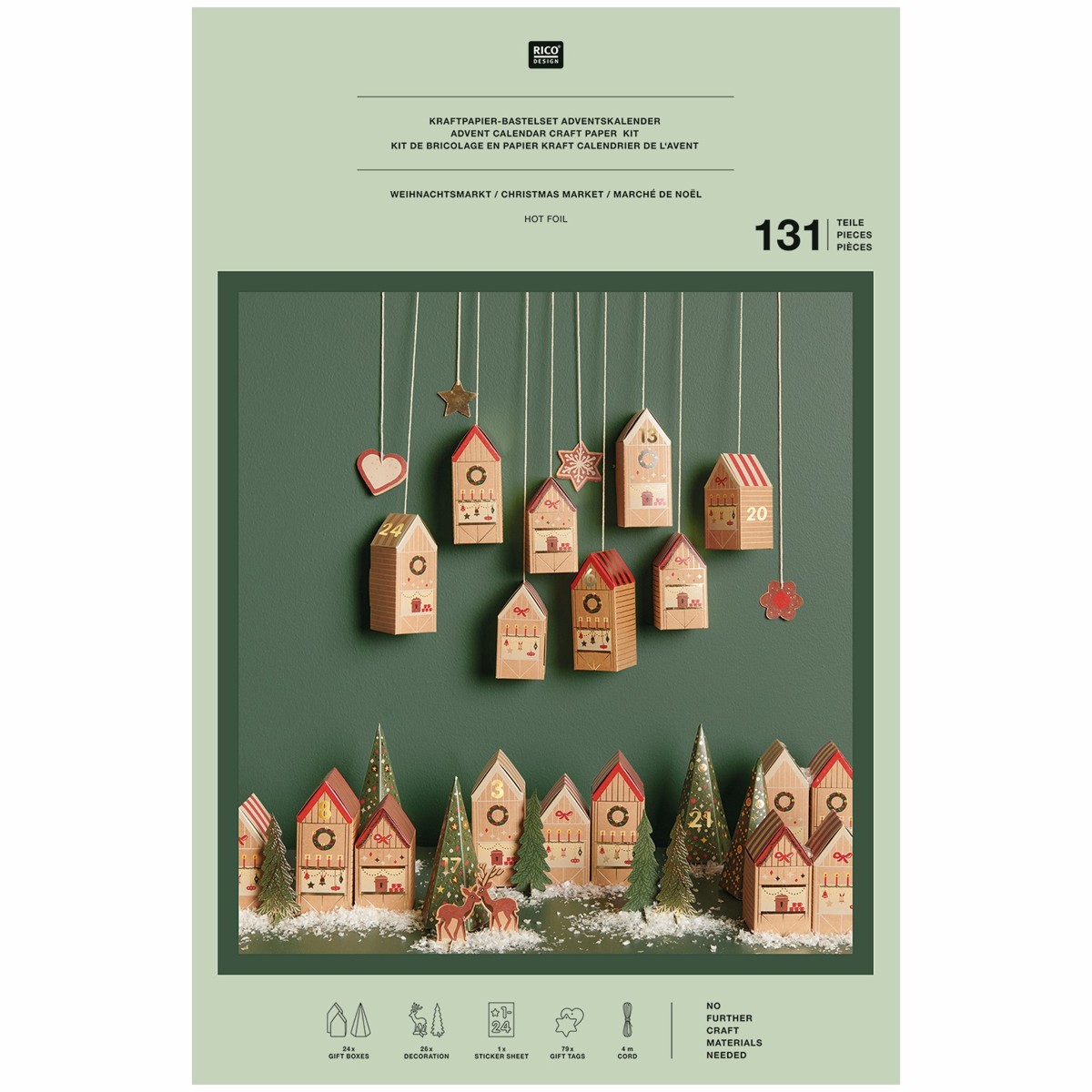 Rico Design DIY adventskalender - Kerstmarkt
