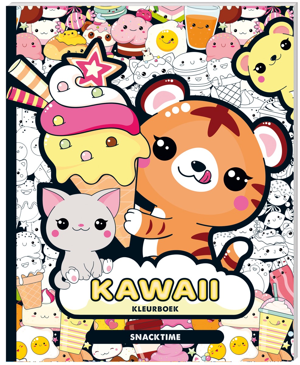 Kleurboek - Kawaii'Snacktime'