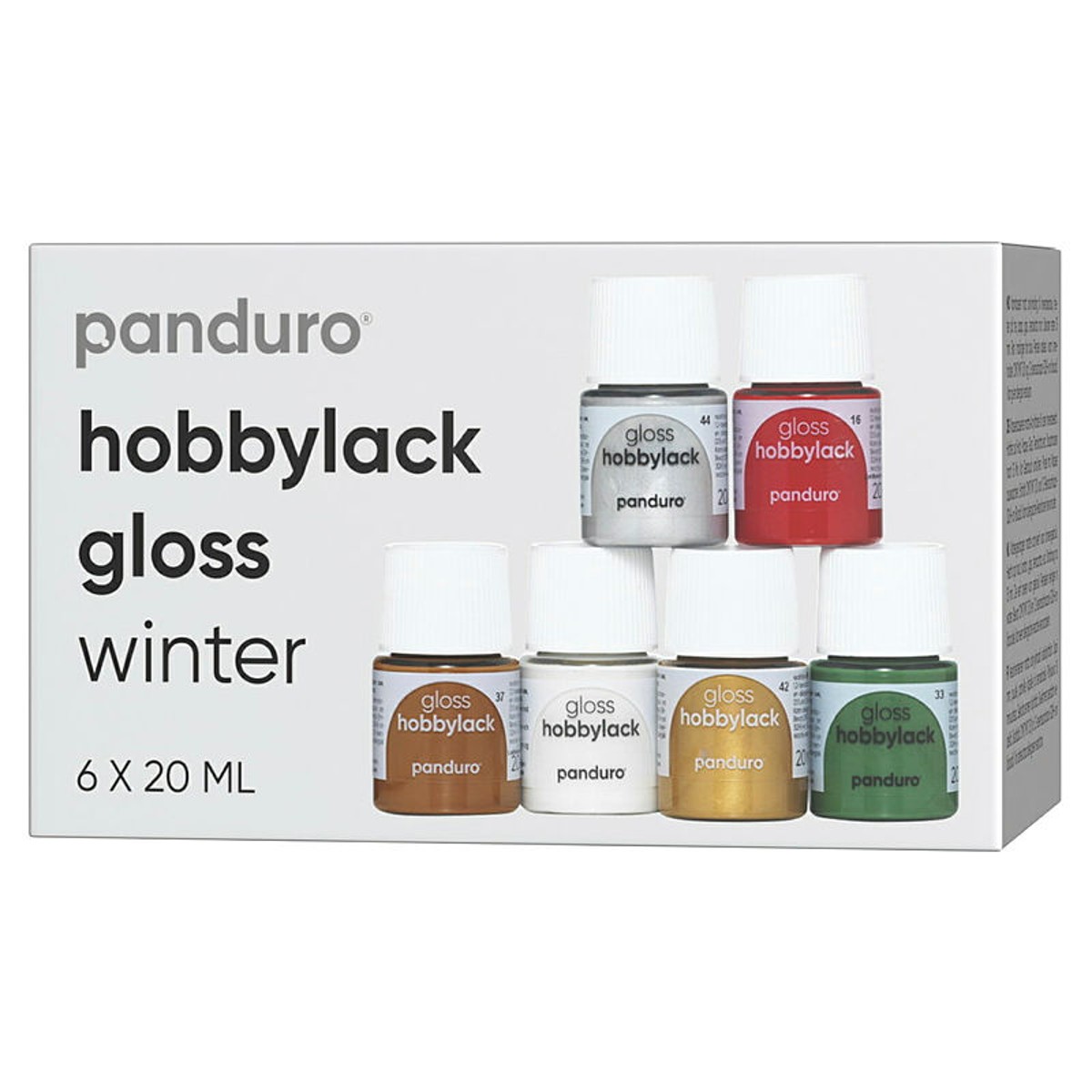 Hobbylak winter set - 6x 20 ml - glans