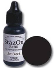 StazOn jet black stempelinkt - navulling