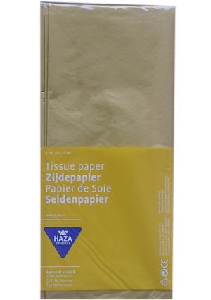 Zijdevloei 50x70 cm - 5 stuks - goud