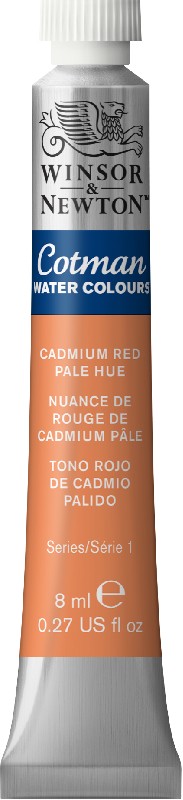 W&N Cotman Watercolours - tube - 8 ml - cadmium red pale hue