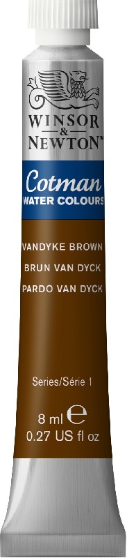 W&N Cotman Watercolours - tube - 8 ml - vandyke brown