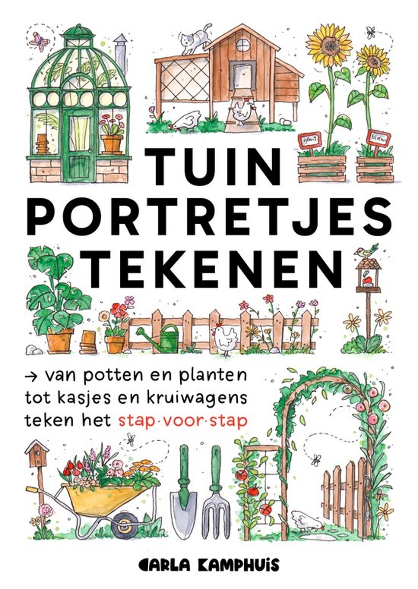 Boek - Tuinportretjes tekenen