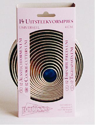 Uitsteekvormen - rond - 14-delig in opbergblik