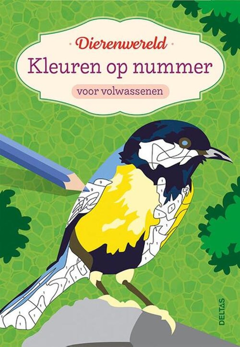Kleurboek - Kleuren op nummer - Dierenwereld