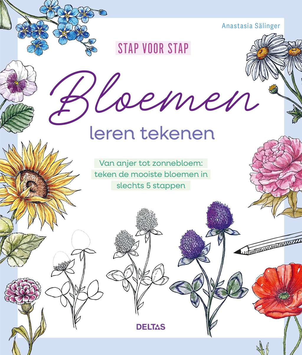 Boek - Stap voor stap bloemen leren tekenen