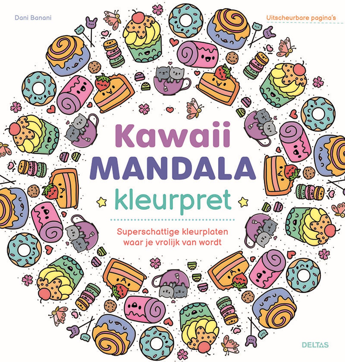 Kleurboek - Kawaii Mandala kleurpret