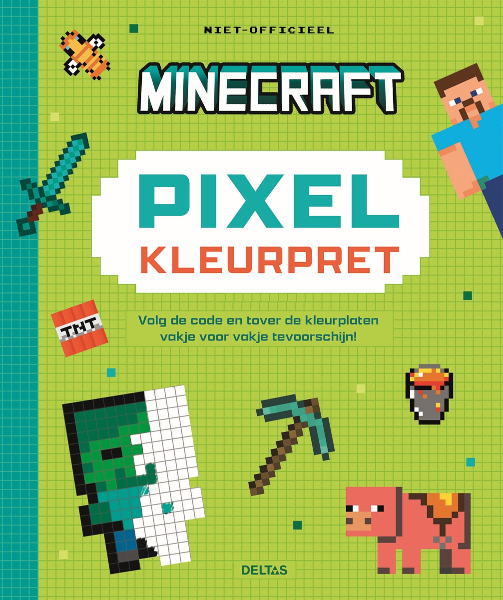 Kleurboek - Minecraft Pixel Kleurpret afbeelding