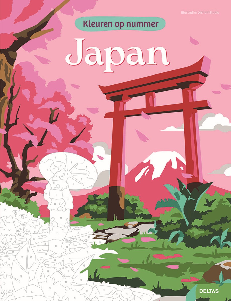 Kleurboek - kleuren op nummer - Japan